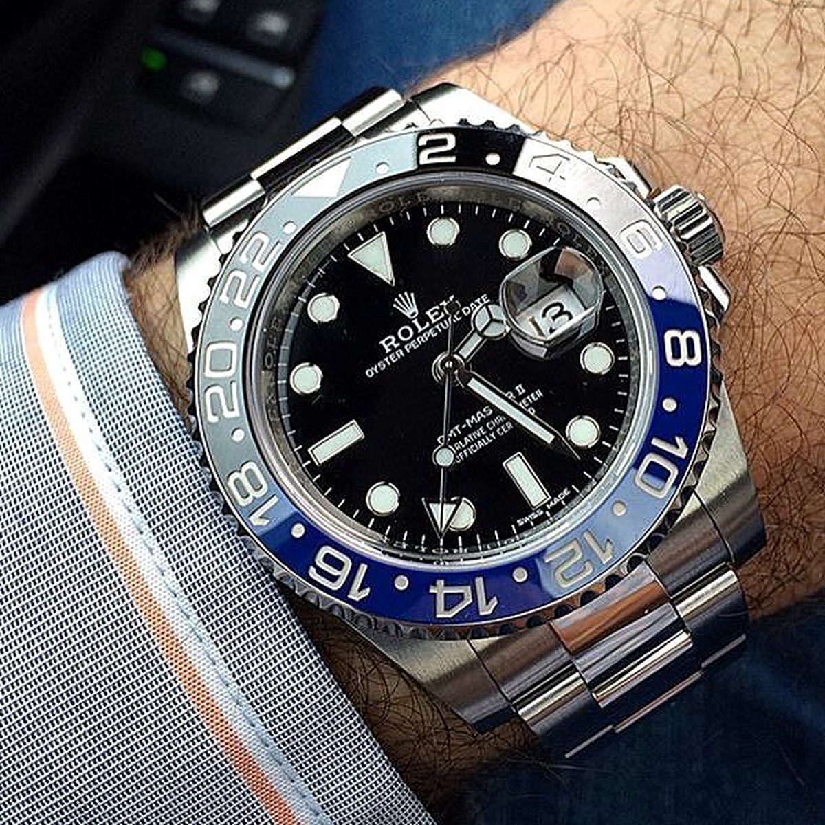 Rolex GMT-Master II Batman reference 116710BLNR